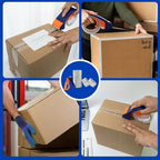 Strong Packaging Tape for Shipping, Moving and Storage, Water Base, Crystal Clear, Low Odor, 1.88-Inch x56Yards, 6-Roll
