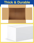 40-Pack-Small-Shipping-Boxes-6x6x6, Corrugated-Cardboard-Boxes-for-Packaging-Small-Business, White-Boxes-Mailers