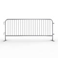 Trafford Industrial Angry Bull Barricades Metal Interlocking Steel Barricade (6.5 Ft. Economy, Light Weight & Pre-Galvanized, Flat Feet, Zinc Coated Steel, Set of 10)