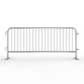 Trafford Industrial Angry Bull Barricades Metal Interlocking Steel Barricade (6.5 Ft. Economy, Light Weight & Pre-Galvanized, Flat Feet, Zinc Coated Steel, Set of 20)