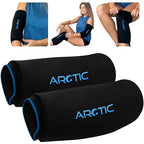 Value 2 Pack | Elbow Ice Pack Wrap & Knee Ice Pack Wrap - Ice Sleeves, Reusable Gel Ice Wrap, Elbow Cold Compression, (Large)