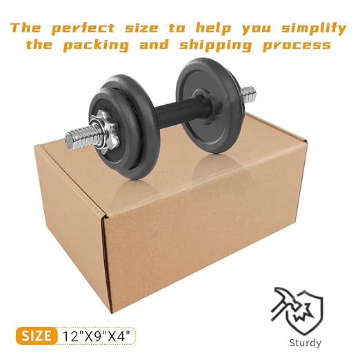 Shipping Boxes, 12"x9"x4"Which is Anti-Impact Come with Exquisite Sealing Label.Suitable E-Commerce Packaging, Shipping Packaging.