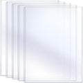 Sherr 5 Pcs Rigid Print Protectors Fit 24 x 36 Inch Poster Paper, Top Loading Page Protectors Plastic Poster Sleeves PVC Clear Sheet Holder to Display Photo Document Magazine Certificate