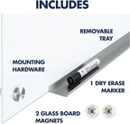 Quartet Dry Erase Board, Magnetic Whiteboard 6' x 4', Glass Board for Wall, Infinity, Brilliance White (G27248W)