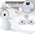 (10 Rolls) 3-1/8 X 230 ft Thermal Credit Card Paper, 80mm Fits Most POS Machines and Cash Registers - Azure Zone