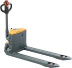Tory Carrier Electric Pallet Jack Truck 3300lbs Capacity Lithium Electric Pallet Trucks 48" x27" Forks Li-ion Battery Lift for Narrow Spaces, Easy Battery Replacement-Yellow