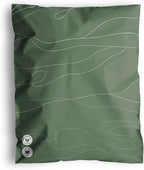 Poly Mailers 10x13-25 Pack Biodegradable Shipping Bags for Clothes - Impack Self-Seal Waterproof Thick Mailing Envelope for Accessories & Clothing - Tidal Moss
