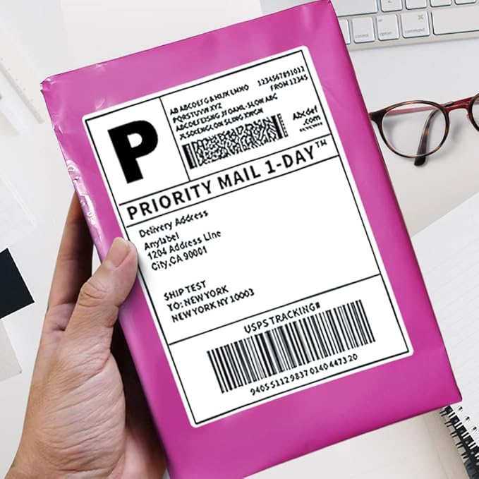 POLYSELLS 200 pcs 9x12 Inches Pink Poly Mailers Shipping Envelopes, Strong Adhesive Sealing, Waterproof, and Tear-resistant Postal Mailing Bags for Small Business, Clothes, Non-Fragile Items
