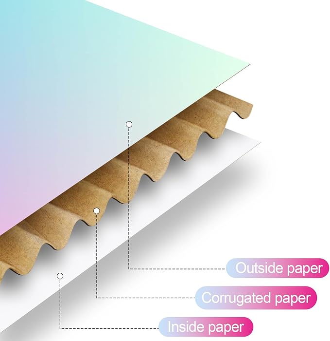 Spakon 50 Packs Shipping Boxes Cardboard Corrugated Mailer Packaging Boxes for Small Business Cute Small Box Cardboard Carton Box Mailers for Packaging Product(Candy Color,9 x 6 x 2.36 Inches)