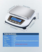 GOYOJO Digital Analytical Balance and Lab Scale, 5000g Capacity, 0.01g Precision, Stainless Steel, Multi-Unit (g/oz/ct/lb) for Jewelry, Kitchen, and Lab – Reliable, Accurate, Easy to Use, Black Panel