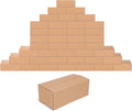 EdenseeLake 40 Pack 8x4x3 inches Shipping Boxes Small Cardboard Boxes for Packing, Moving, Mailing, Brown