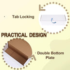 WIFTREY 12x4x4 Small Shipping Boxes set of 25, White Corrugated Cardboard Box 12''L x 4''W x 4'' H for Mailing Packing Shipping