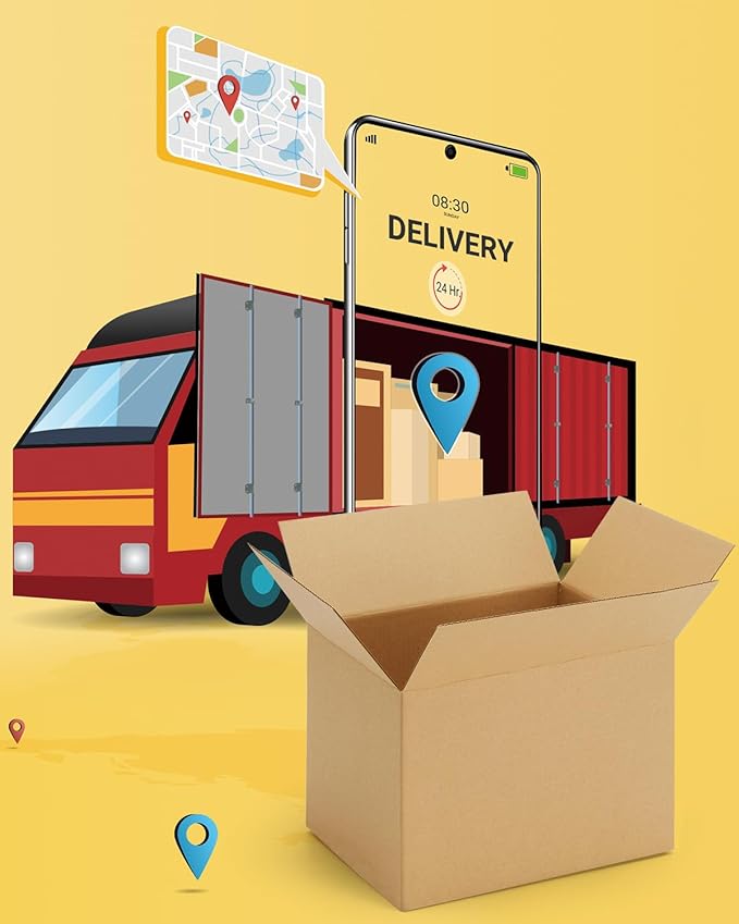 40-Pack-Small-Shipping-Boxes-8x6x6, Corrugated-Cardboard-Boxes-for-Packaging-Small-Business, Brown-Boxes-Mailers