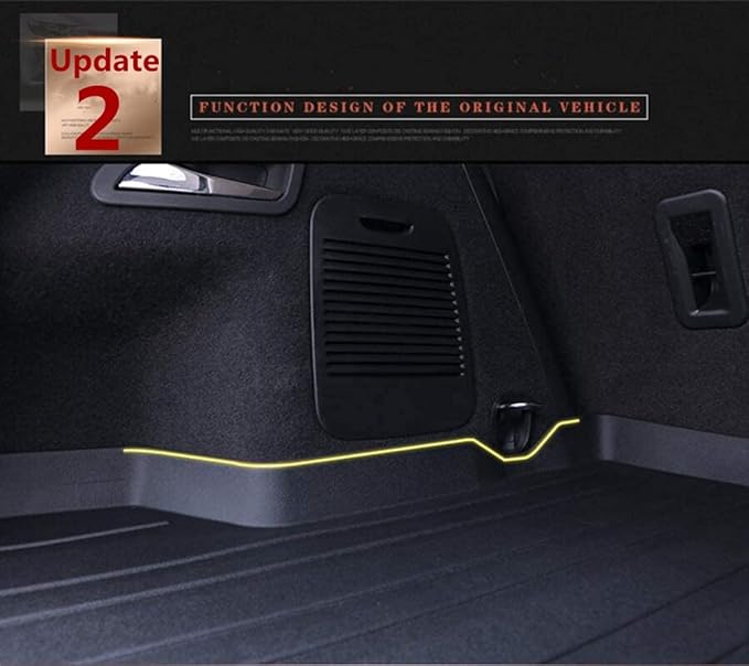 Escape Cargo Mat, All Weather Rear Trunk Tray Cargo Liners Protector Custom Fit Compatible with Ford Escape 2013-2019/Lincoln MKC 2015-2019 Models, 3D Waterproof Durable Odorless Flexible Accessories
