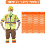 AYKRM Custom Logo Personalised Printed High Visibility Reflective 2 two tone work construction Safety Vest