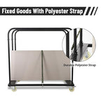 Steel Panel Truck, Drywall Cart w/ 5” PU Swivel Wheels, Heavy-Duty Panel Dolly Cart w/ 1800 LBS Capacity, for Handling Wall Panel/Lumber/Folding Table/Sheetrock