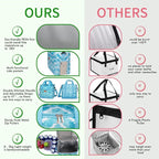 iknoe Large Cooler Bag Collapsible 24 Can Insulated Bags Leakproof Lunch Cooler Tote with Multi-Pockets for Adult Insulated Thermal Bag for Beach, Picnic, Office Work, Blue White