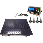 SellEton SL-700-2x2-1K 24" x 24" (2' x 2') Industrial Floor Scale with Capacity of 1000 lbs 0.2 lb - Black