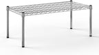 18''W x 36''L x 14''H Chrome Plated Wire Dunnage Rack | Off The Floor Storage