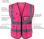 Tydon Guardian Reflective Safety Vest for Women Men High Visibility Security With Pocket Zipper Front Meet ANSI/ISEA Standard