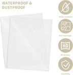 souG 25 Pack 8.5" x 11" Rigid Print Protectors, Clear Waterproof Hard Plastics Page Sheet Protectors, Paper Sleeves Photo Plastic Sleeves Hard Plastic Document Holder Birth Certificate Protector