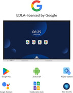 55 Inch 4K Smart Board - Google EDLA-Certified Interactive Whiteboard, Android 14 OS, 50-Point Touch, Wireless Casting - Digital Whiteboard for Classrooms & Hybrid Offices (Board Only)