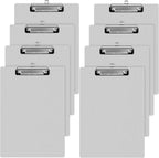 Epakh 8 Pieces Clipboard Bulks Metal Clipboard Aluminum Office Low Profile Clip Standard A4 Letter Size Metal Clip Board, Size 12.5 x 9 Inch