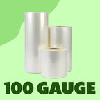 The Boxery Shrink Wrap Film 16" x 31500” (2625’) Heat Wrap POF Centerfold - Polyolefin 100 Gauge - Industrial Grade Heat Shrinkable Film for Packaging - Small Business, Toys, Books, and Much More.