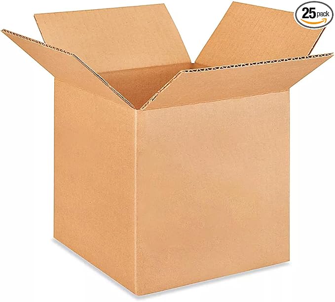 IDL Packaging B-666-25 Packaging Cube Corrugated Shipping Boxes 6"L x 6”W x 6"H (Pack of 25) -"Mug Size Box" Excellent Choice of Strong Packing Boxes for USPS, UPS, FedEx Shipping