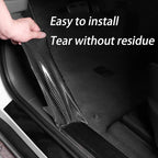 DGSL Car Door Edge Guards Door Sill Protector, 4In x 19.7Ft 5D Carbon Fiber Car Wrap Film, Vinyl Automotive Wrap Film Anti-Collision Fits for Most Car (Black)
