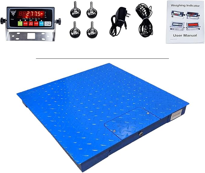 Industrial Floor Scale, 60" x 60", 10000LB/1LB, PEC Focus on Industry for 60 Years