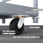 Heavy Duty Flatbed Cart, 2200LB Foldable Platform Truck Industrial Grade Weight Capacity, 48''L*24''W Platform Cart, Steel Hand Push Dolly Cart for Garden, Warehouse＆Yard