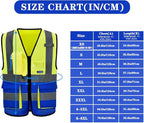 safety vest yellow and blue