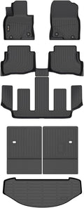 AIPOIL®TPE Floor mats Custom for 2020-2023 Mazda CX9 (for 6 Seats) All-Weather Easy to Clean All-Round Protection Full Set Automobile mats Accessories.