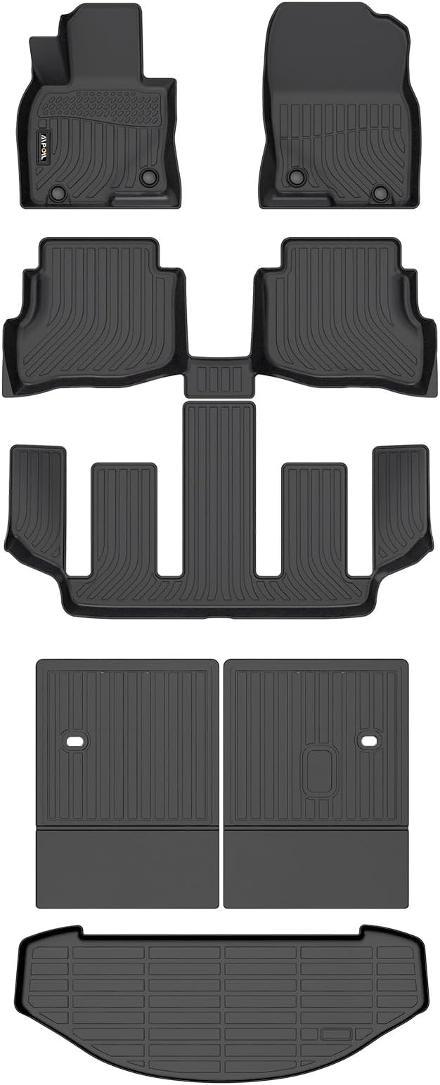 AIPOIL®TPE Floor mats Custom for 2020-2023 Mazda CX9 (for 6 Seats) All-Weather Easy to Clean All-Round Protection Full Set Automobile mats Accessories.