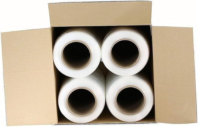 12 Rolls 18" x 1500 FT Pre-Stretched Stretch Wrap 33 Gauge (80G Equivalent) Clear Hand Shrink Pallet Wrap Film for Moving and Warehouse - Shipping Depot