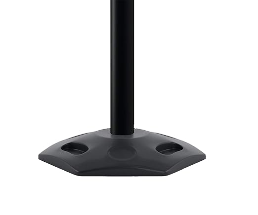 CCW Series WBB-200D - Set of 2 Retractable Dual Belt Stanchion Safety Barrier, Heavy-Duty Rubber Base Yellow Post (11 Foot Belt, Black and Orange Diagonal Belt)