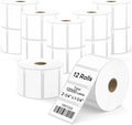 Compatible DYMO 30334 (2-1/4" x 1-1/4") Direct Thermal Multipurpose Labels, Barcode/FNSKU Address Stickers Replacement for DYMO LabelWriter 450, 4XL, Rollo, Zebra (12 Rolls / 12000 Labels), TRSTGIX