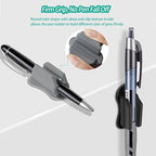 Adhesive Pen Holder for Wall Pencil Holder for Desk Organizer, 6Pack Silicone Pen Holders for Clipboard, Marker Holder Sticky Pen Holder for Desk Accessories, Office Supplies (2black+2white+2grey)