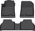 Floor Mats Custom for Hyundai Kona Electric (EV) 2019-2023 All Weather Protection TPE Heavy Duty Non-Slip Automotive Floor Liners Fits Front& 2nd Row Full Set Accessories, Black