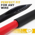 TKDMR 13 Ft 3/4" Heat Shrink Tubing - 3:1 Ratio Marine Grade Heat Shrink,Wire Cable Adhesive Lined Tube Insulation Seal Against Moisture Corrosion and Air Leakage.Black