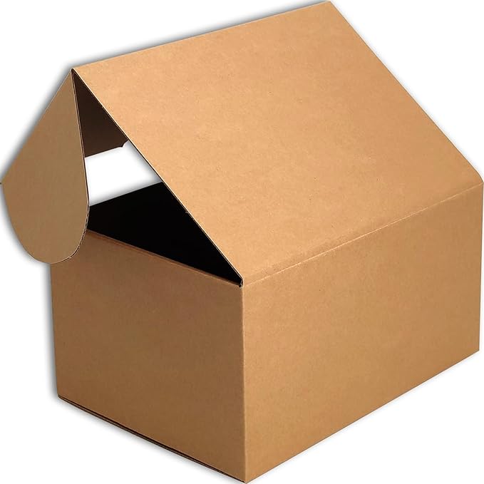 11x6x6 inches Small Shipping Boxes Set of 20 - Brown Mailer Corrugated Cardboard Boxes for Shipping Packaging Mailing Products