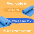 48" x 1200" (100 ft) Dark Blue Kraft Paper Roll (Value Pack of 2), 45 lbs Thickness, Made in USA Colored Kraft Paper for School, Bulletin Board - Odorless, Non-Toxic, Safe for Kids