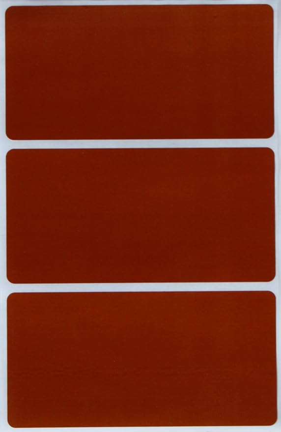 Royal Green Rectangular Stickers Color-Coding Labels for Organizing, Moving, and Storage Boxes 4" x 2" Stickers to Write On Name Tags, 300-Pack (Brown)