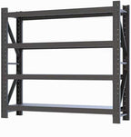 5000lbs78.74,Storage Shelves Garage Metal Shelving Heavy Duty Garage Shelves Adjustable Storage Shelves for Industrial, Factory(Black, W78.74*D23.62*H78.74)