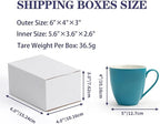 Shipping Boxes 6x4x3 Set of 40, White Corrugated Cardboard Box for Mailing Business Packaging