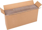 25 Pack Small Shipping Boxes 12x4x4 Inches, White Corrugated Cardboard Box for Shipping, Packing, Business, DIY