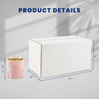 Golden State Art 11x6x6 Inches White Shipping Boxes 28 Pack, Corrugated Cardboard Box for Small Business Mailing Shipping and Storage