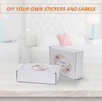HORLIMER 7x5x2 Small Shipping Boxes Set of 50, White Corrugated Cardboard Box Literature Mailer