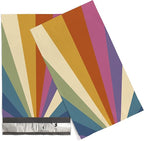6x9 Poly Mailers – Retro Rainbow – Waterproof, Tear-Resistant Shipping Bags with Adhesive Seal – 100 Pack – Package Mint